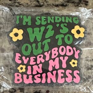 Car Freshie - Strawberry Leather Scent - 4 by 4 inches